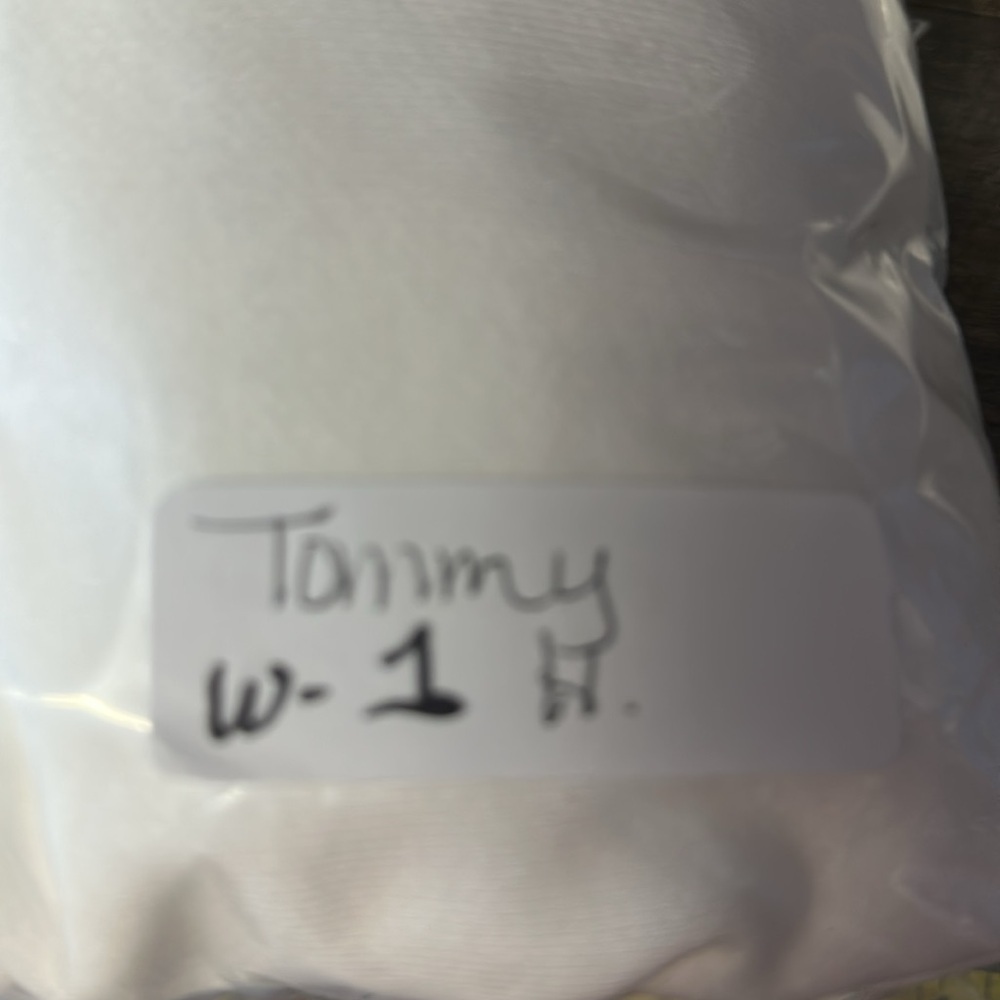 TOMMY HILFIGHER 3X Wovenhem white dress shirt bottom hooded loose fit woman top - Picture 14 of 14